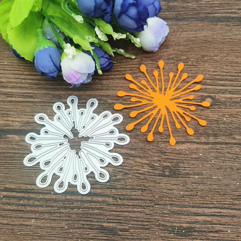 Dandelion Metal Cutting Dies Stencil Template For DIY Scrapbooking Embossing Paper Cards Album Making Decorative Craft Dies Cut