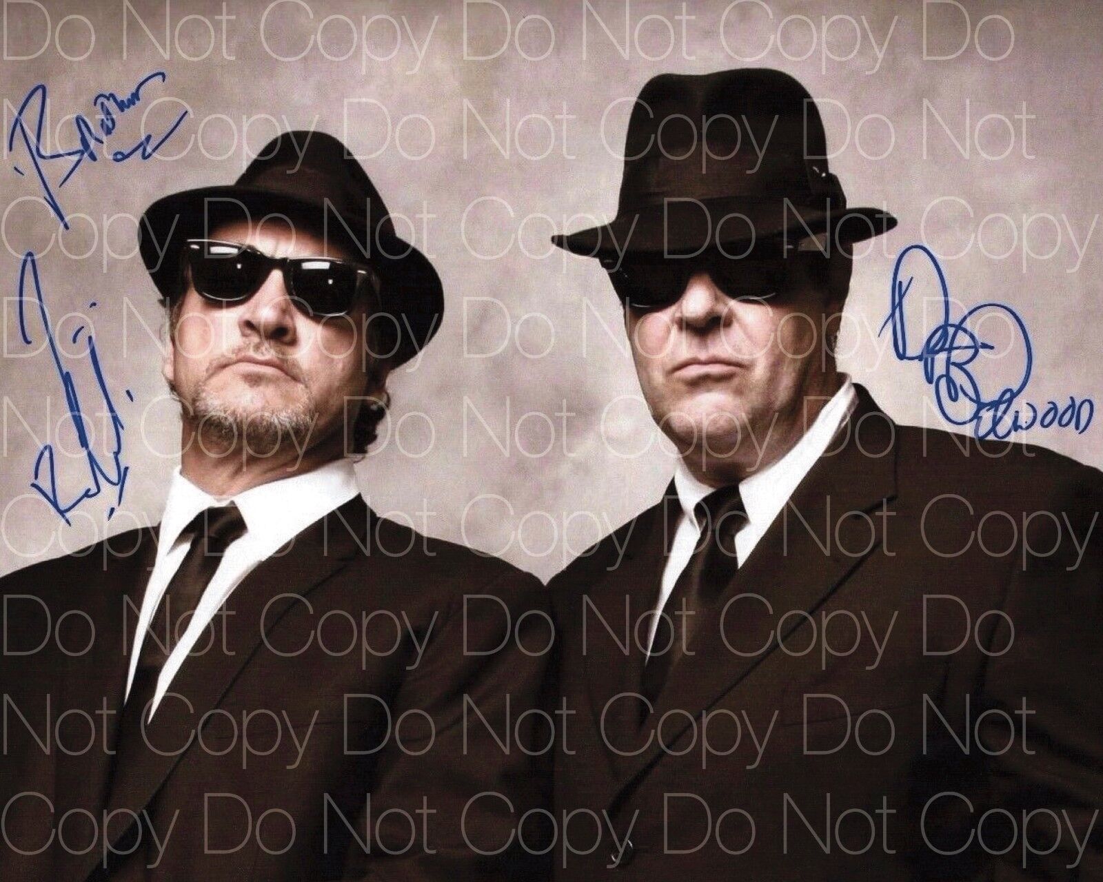 Blues Brothers signed Aykroyd Belushi 8X10 Photo Poster painting picture poster autograph RP