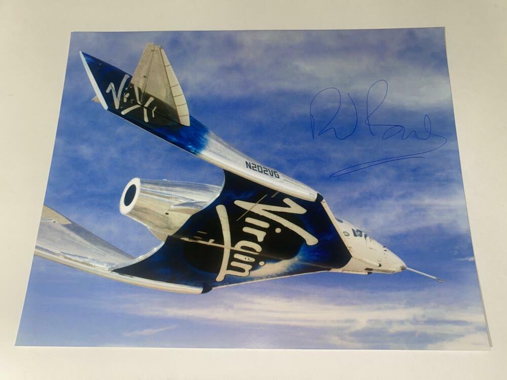 RICHARD BRANSON SIGNED AUTOGRAPH 8x10 Photo Poster painting - VIRGIN GALACTIC VSS UNITY .