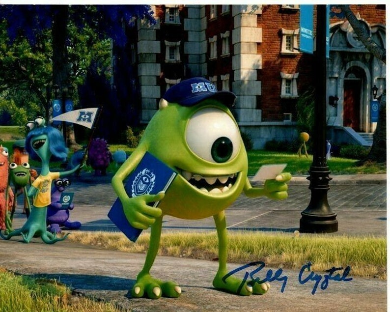 Billy crystal signed autographed monsters university mike wazowski 8x10 Photo Poster painting