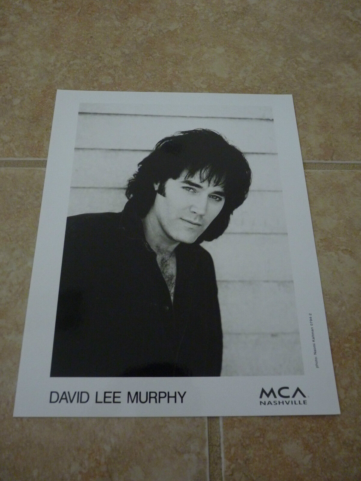 David Lee Murphy 8x10 B&W Publicity Picture Promo Photo Poster painting