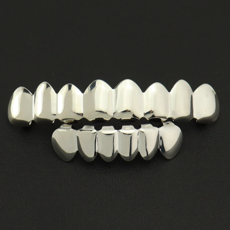 Hip-Hop Solid Color Copper Unisex Tooth Socket Punk Rings