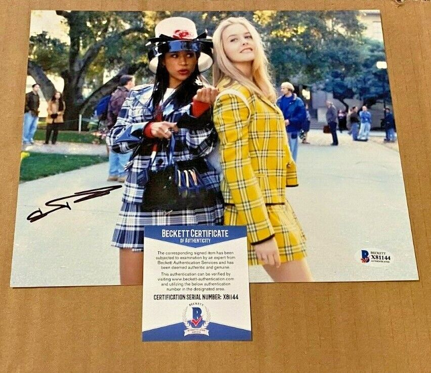 STACEY DASH SIGNED CLUELESS 8X10 Photo Poster painting BECKETT CERTIFIED