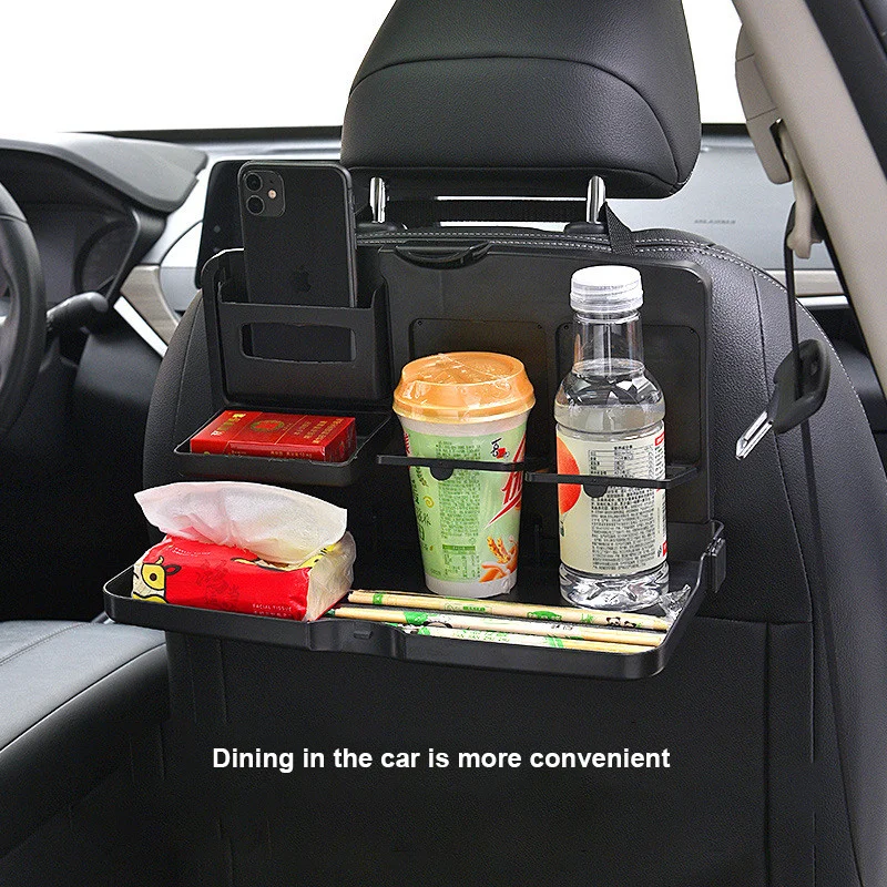 The latest car accessories universal multifunctional dining table can be folded multifunctional storage hanging bag dining table