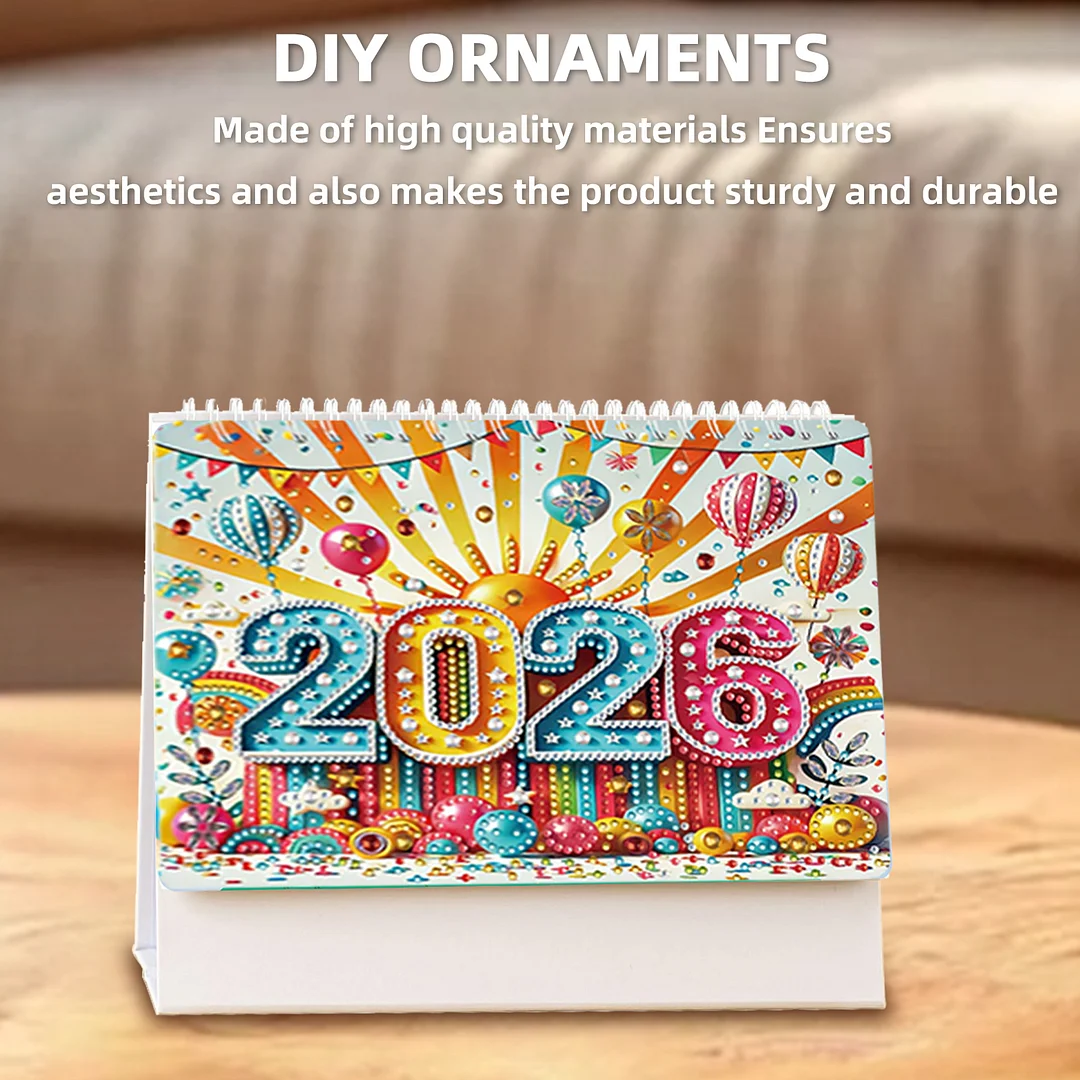 2026 Calendar Diamond Painting Kit Christmas Elf DIY Diamond Art Desk Calendar