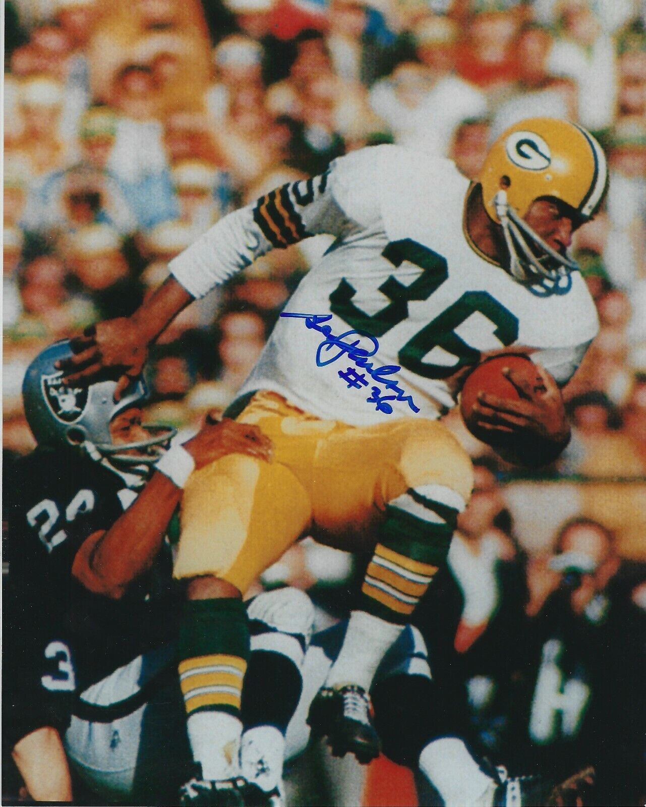 Signed 8x10 BEN WILSON Green Bay Packers Autographed Photo Poster painting - w/COA