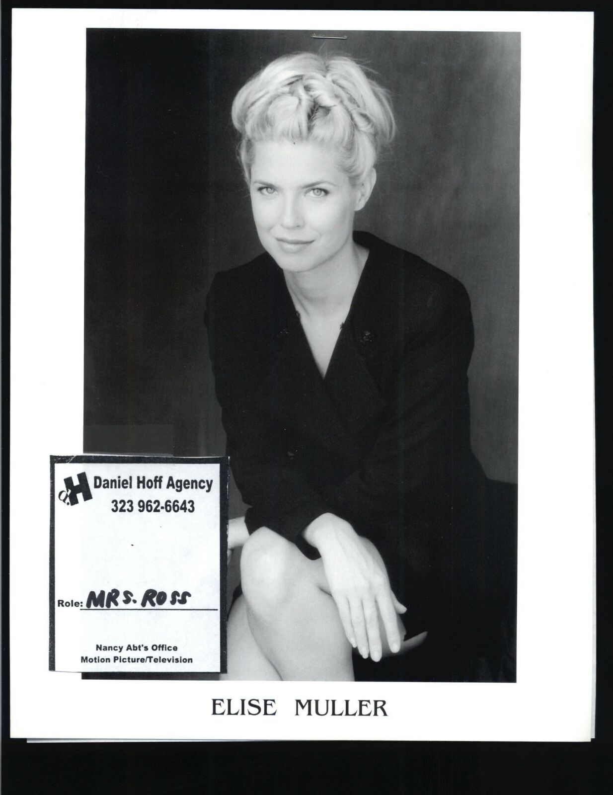 Elise Muller - 8x10 Headshot Photo Poster painting w/ Resume -