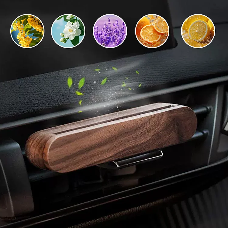 Car Magnetic Wooden Diffuser Vent Clips