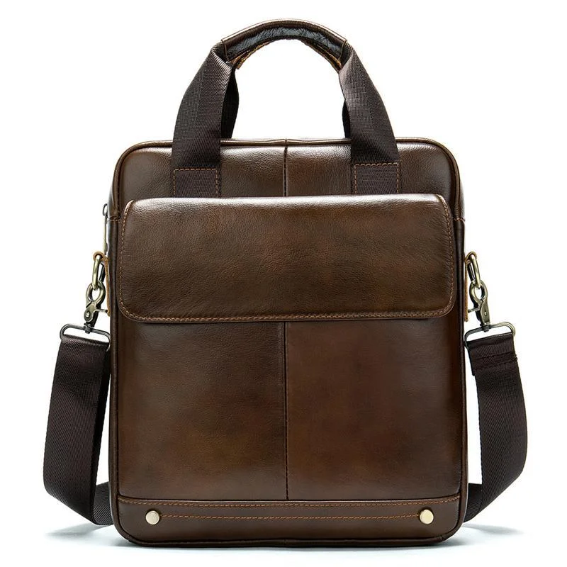 Decent Retro Casual Leather Handbag Solid Color Shoulder Bag Crossbody Bag