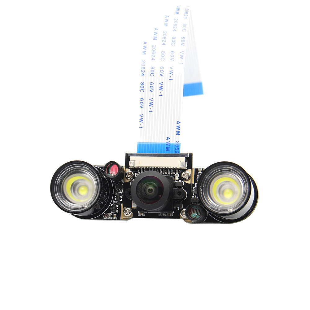 

175 Degree Variable Focus Wide Angle Camera Module+2pcs Infrared Fill Light-206784, 501 Original