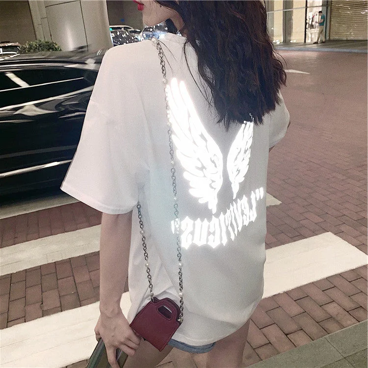 Kawaii Refective Shinning Short T-Shirt