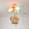 Balloon Creative Dream Cartoon Flying House Ceiling Lamp lampswell