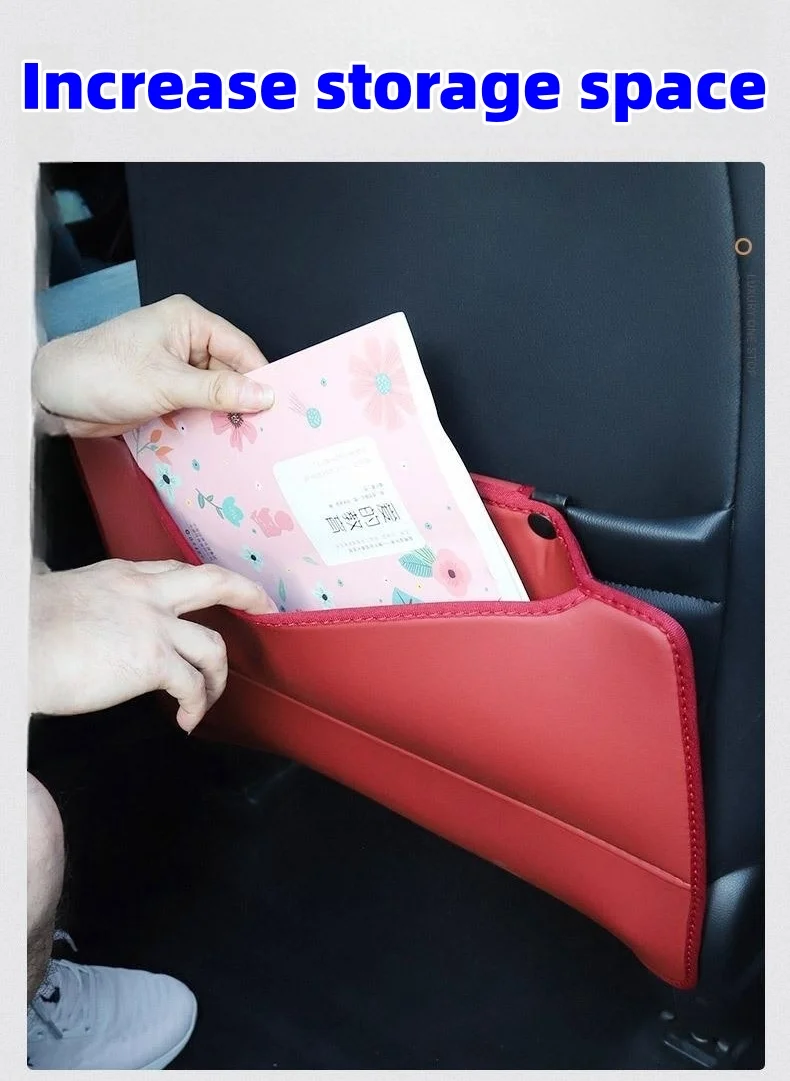 Seat Anti-Kick Pad Ambient Light Colorful Sound-Activated Light Protection Pad