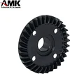 AMK 4Pcs Metal TRX4 Bevel Gear Overdrive Underdrive Axle 12T-33T Helical Differential Gears Ring Pinion Set for 1/10 RC Crawler Car TRX6 Upgrades (12-33)