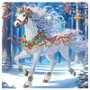 Diamond Painting-DIY Crystal Rhinestone White Horse in the Snow