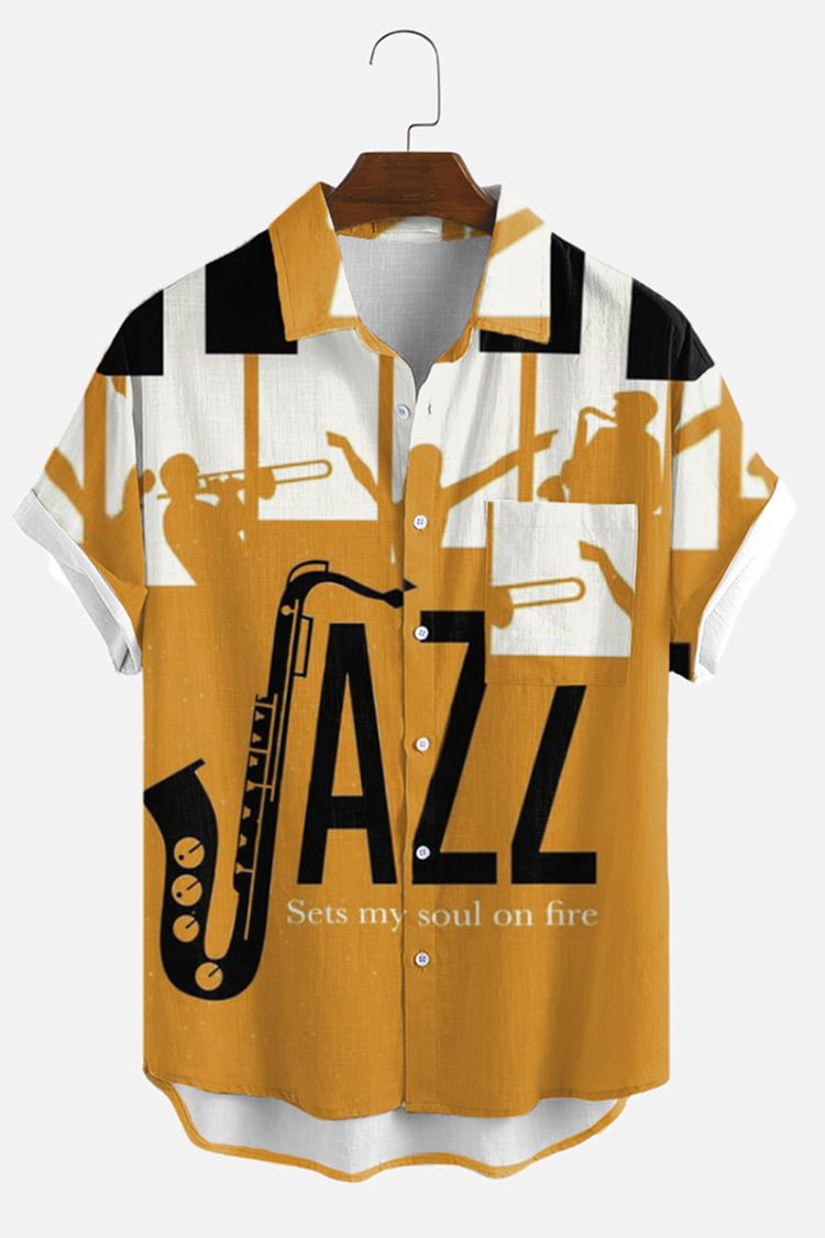 Fashion Jazz Short Sleeve Shirt