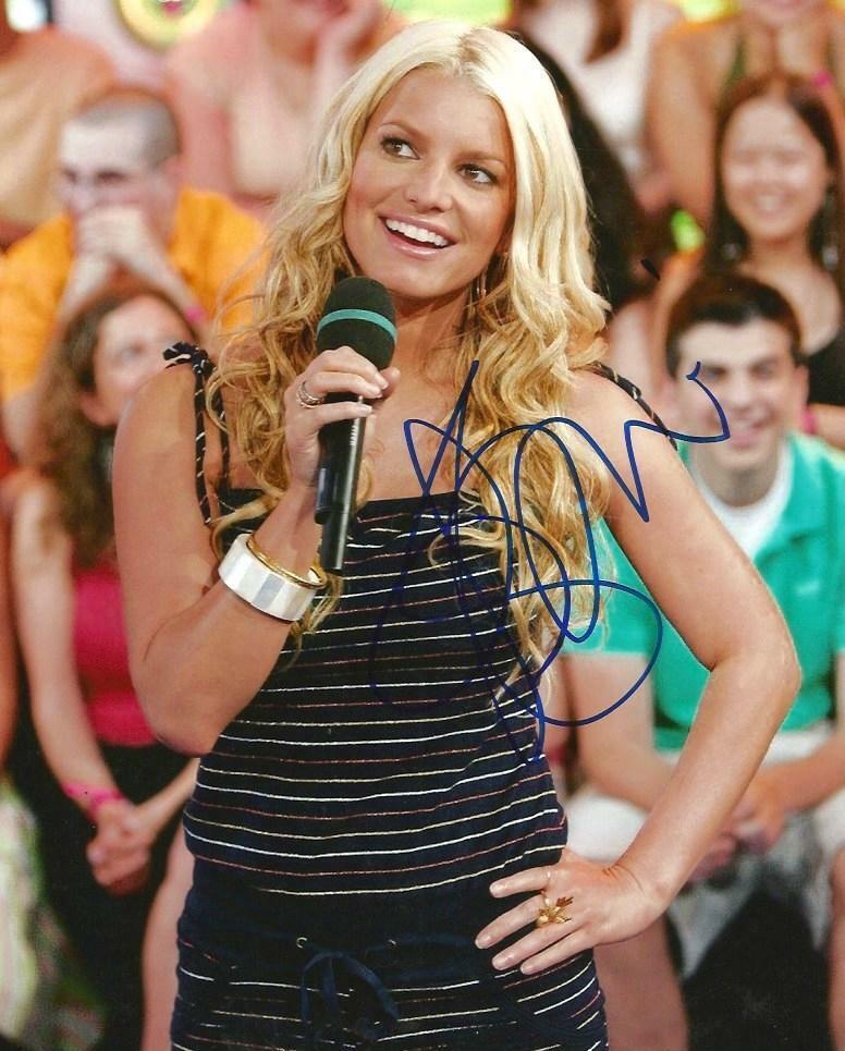 Jessica Simpson SINGER AND ACTRESS autograph, In-Person signed Photo Poster painting