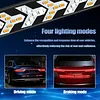 Truck Tailgate Strip Light Waterproof Red Amber Turn Signal Lighting Strips with 4-Pin Connector for Pickup Trucks SUV Car Work