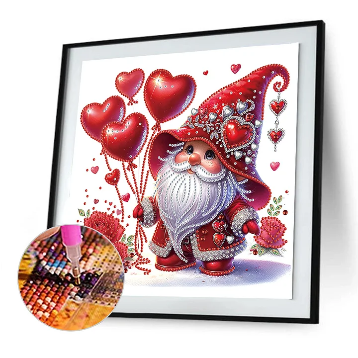Diamond Painting - Full Round - Heart Gnome (30*30cm)