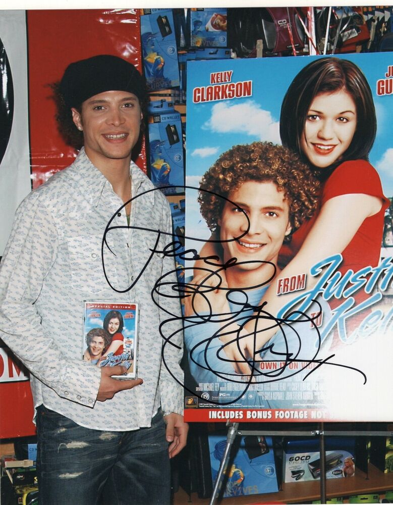 Justin Guarini Signed  8x10 Photo Poster painting w/COA American Idol Broadway