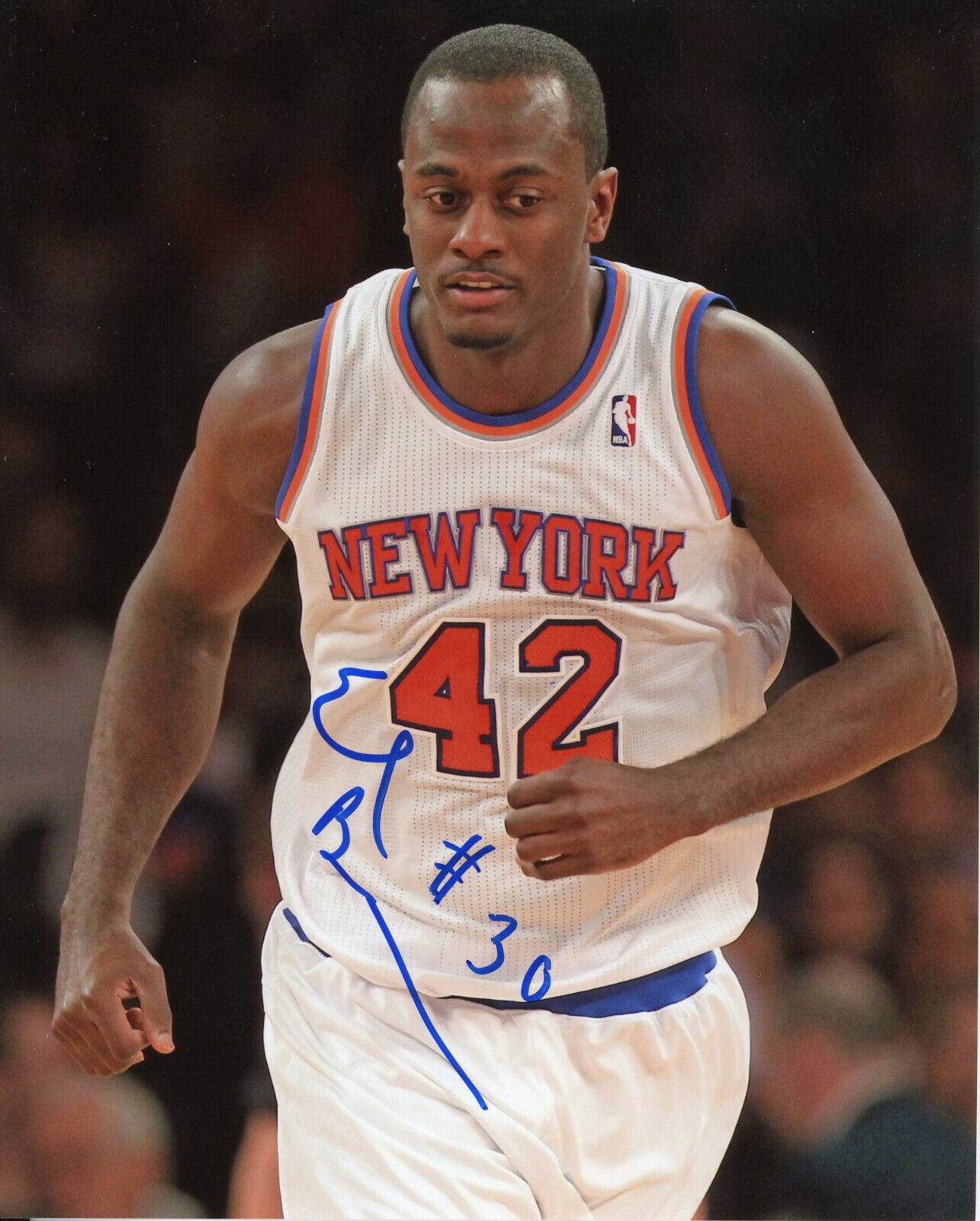 Earl Barron Autographed 8x10 New York Knicks#S1286