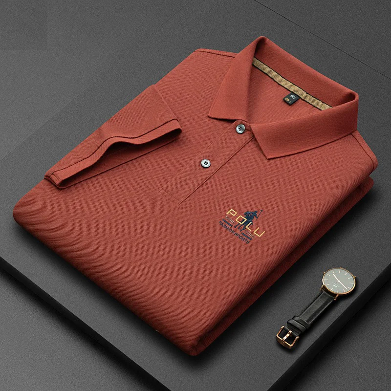 Hot Sale Men's Casual Luxury Cotton POLO Shirt