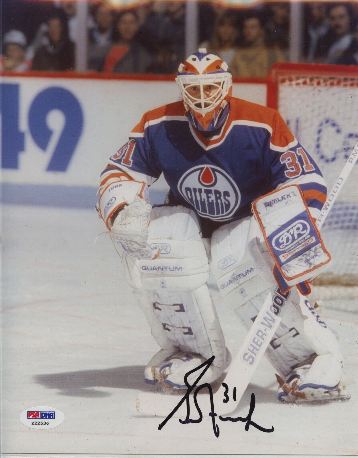 GRANT FUHR 8x10 Photo Poster painting Signed Autographed Auto PSA DNA Oilers HOF