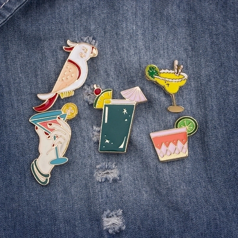 Minimalist Pin Alloy Enamel Unisex Brooches