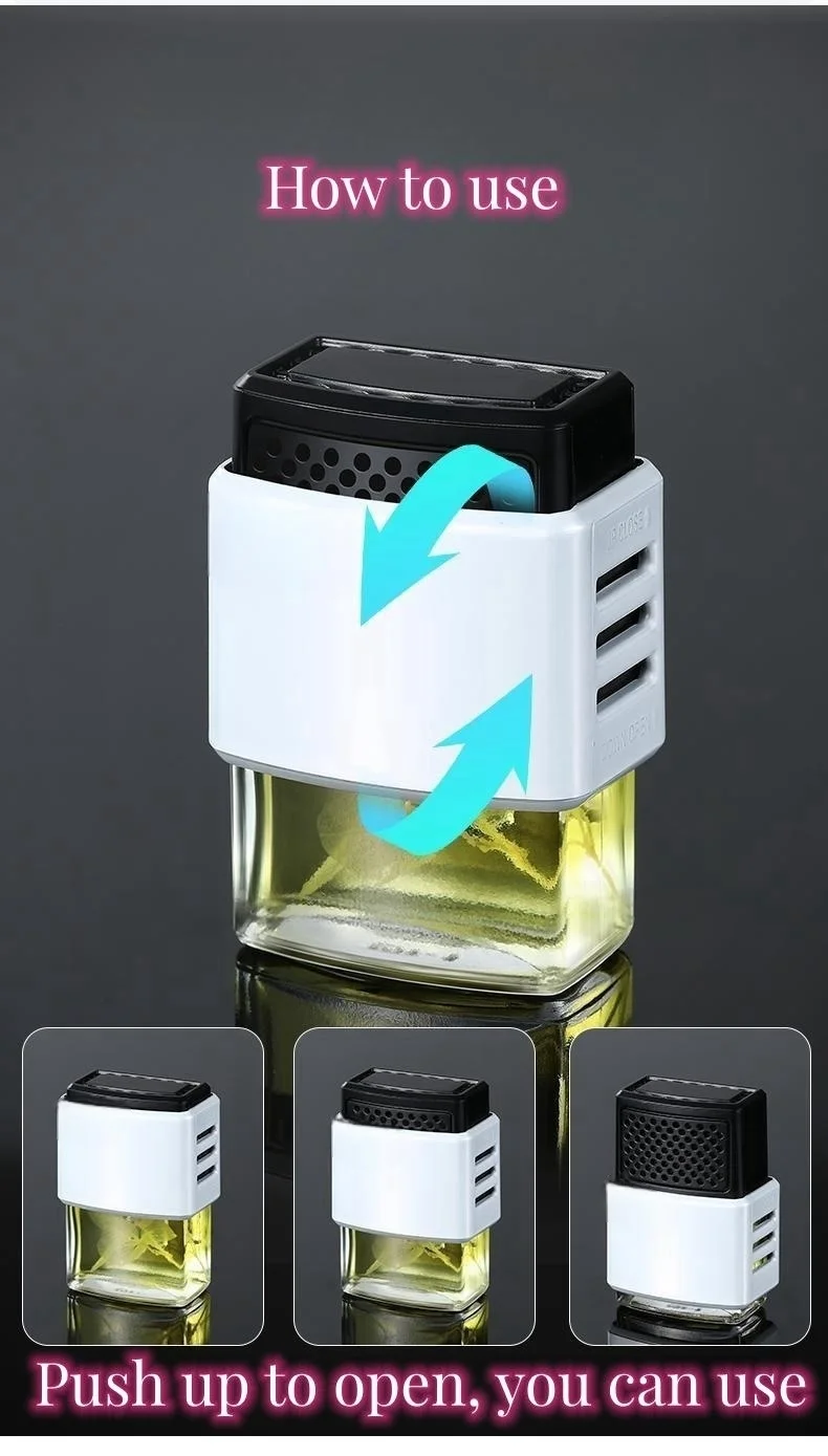 Vehicle-mounted car logo air outlet plant essential oil aromatherapy device