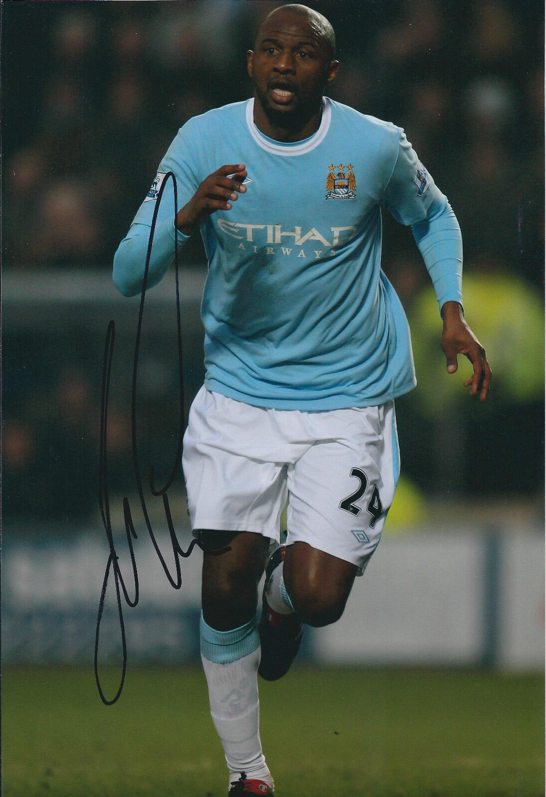 Patrick VIEIRA Signed Autograph 12x8 Photo Poster painting AFTAL COA Manchester City RARE