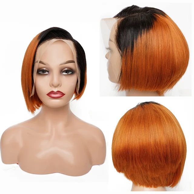 Jewtribute Hair®|Short Straight BOB Wig Black Brown