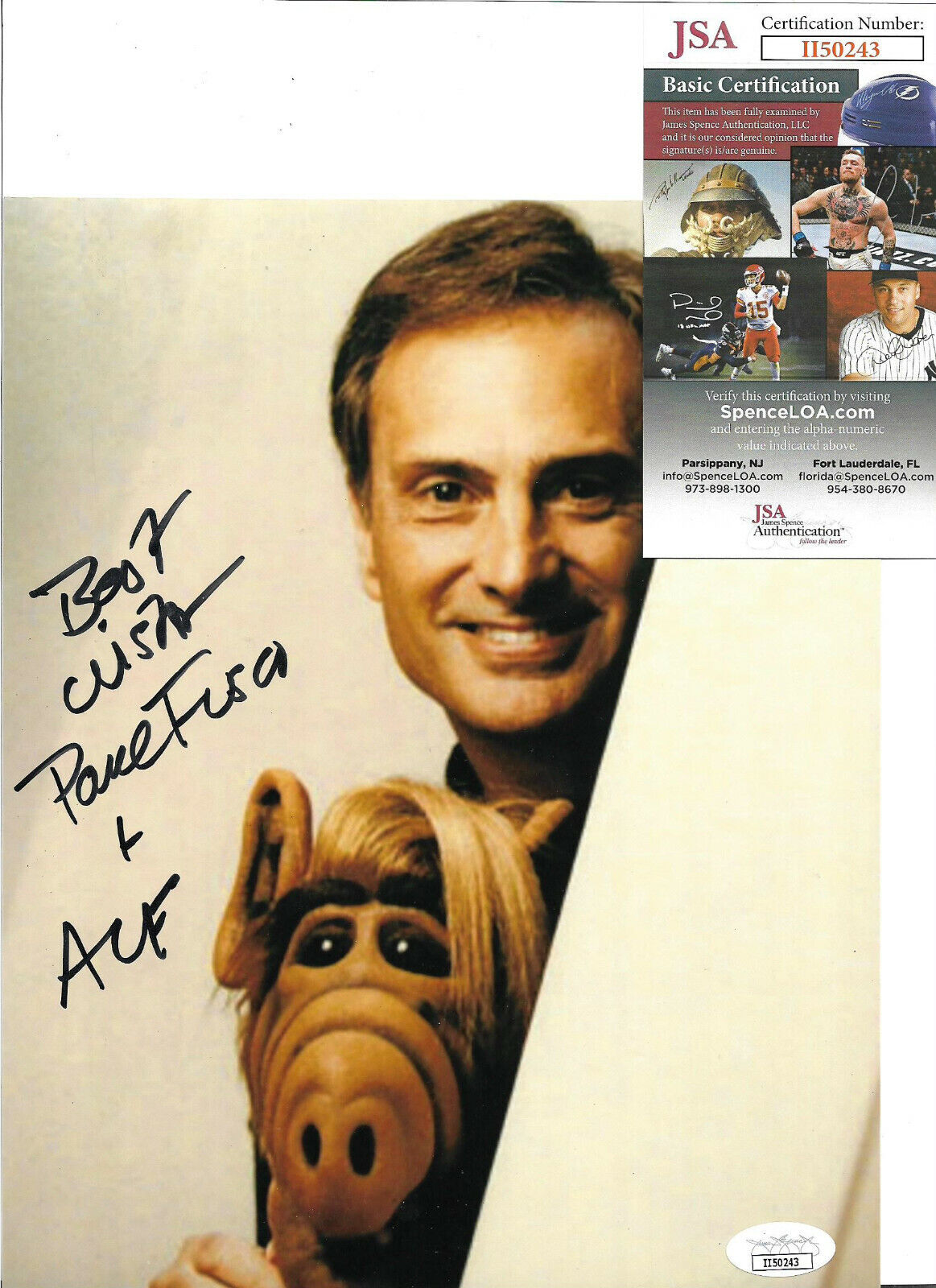 Paul Fusco Signed 8x10 Photo Poster painting Autographed, Voice & Puppeteer of Alf, JSA COA