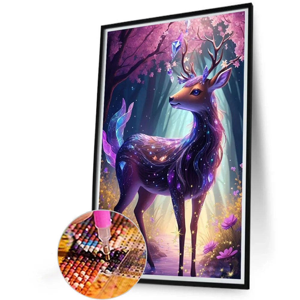 Diamond Painting - Full Round Drill - Deer(Canvas|40*60cm)