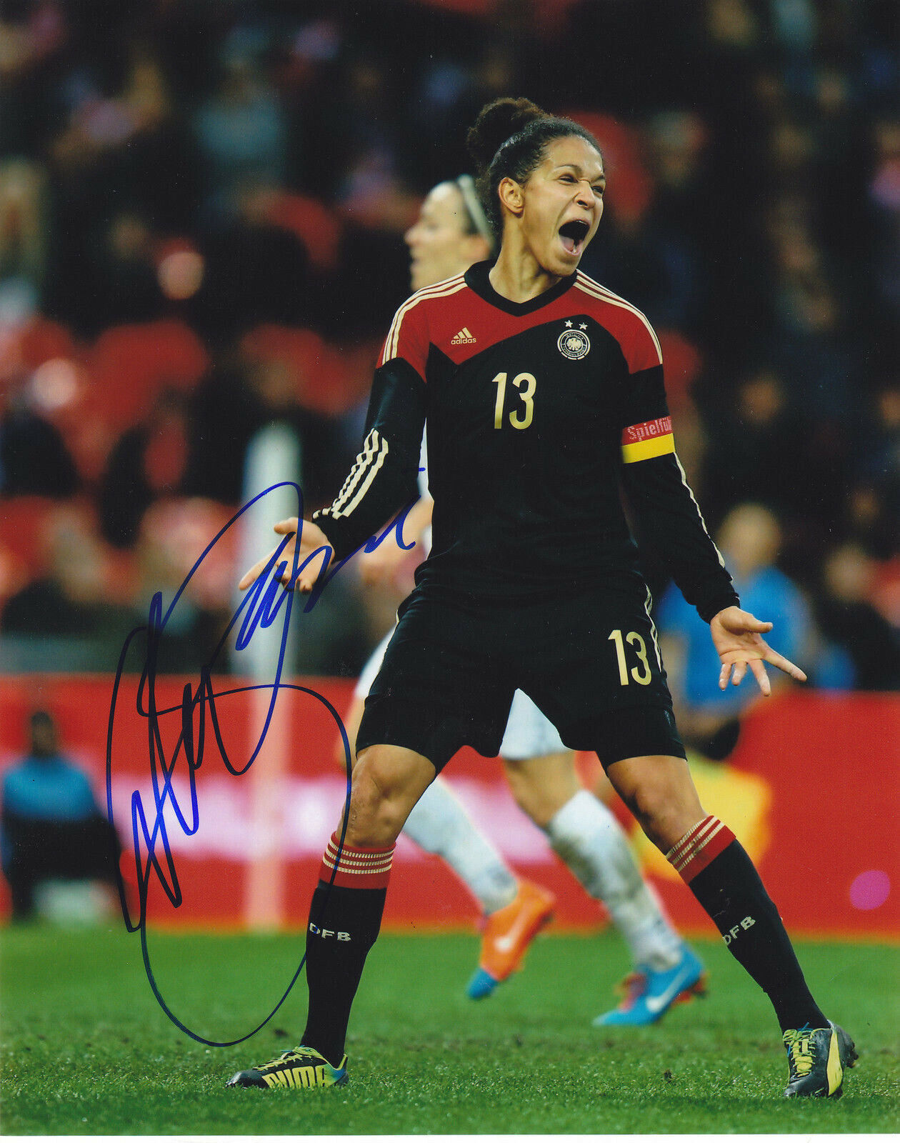 CELIA SASIC SIGNED AUTOGRAPHED FIFA SOCCER TEAM GERMANY 8X10 Photo Poster painting EXACT PROOF