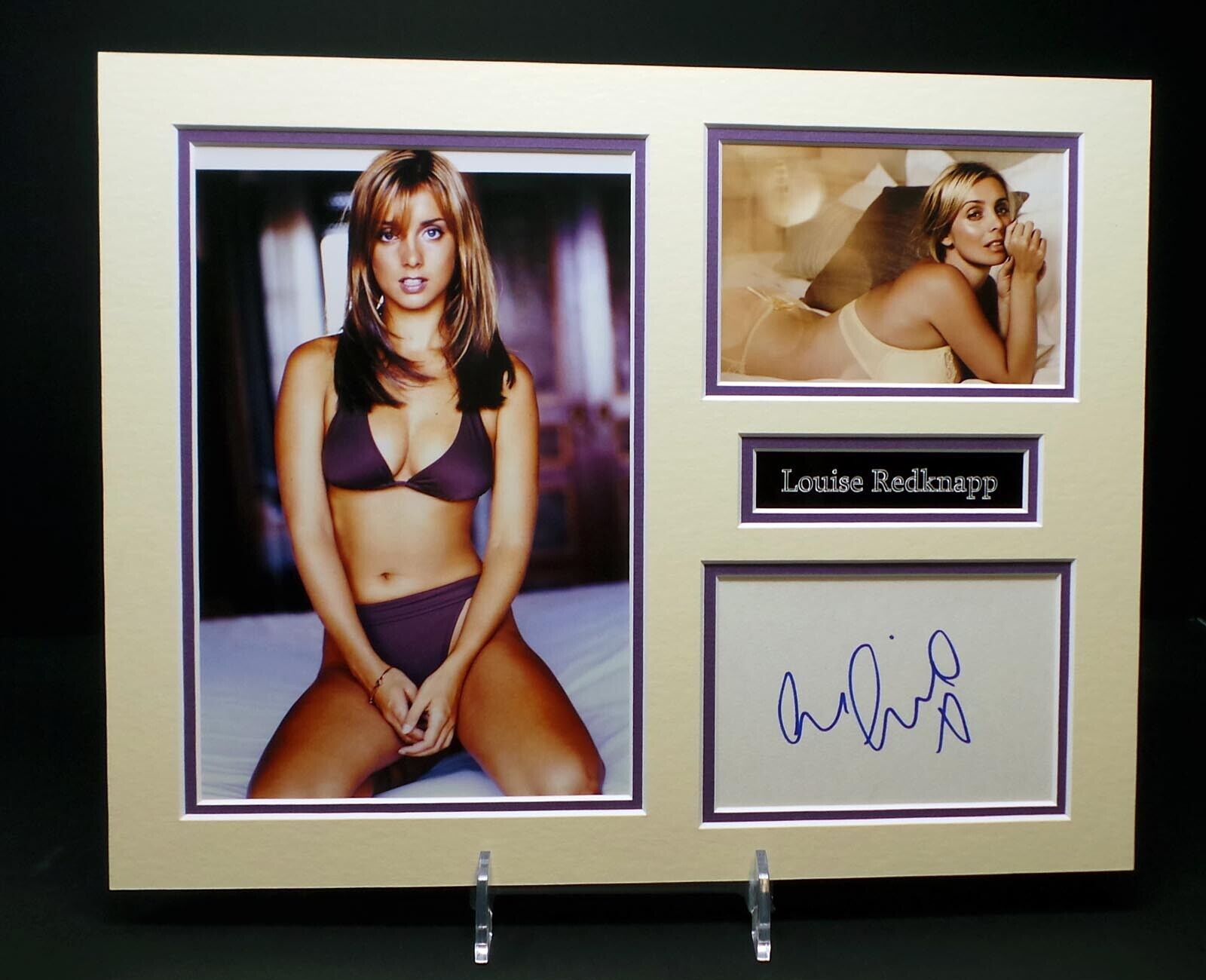 Louise REDKNAPP Signed Mounted Sexy Photo Poster painting Display AFTAL RD COA Eternal Strictly