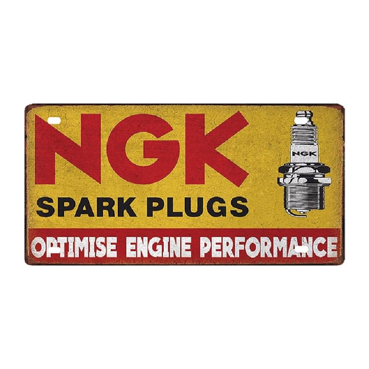 NGK Spark Plugs - Car License Tin Signs/Wooden Signs - 30*15cm