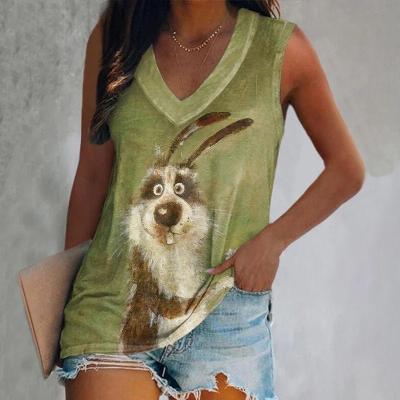 Easter Bunny patterns sleeveless vest