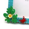 Flower Crab DIY Building Block Photo Frame Kit,Creative Handmade Assembled Photo Frame Handmade Craft Gift Home Tabletop Display Decor