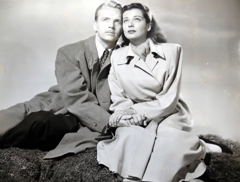 JOHN LUND & GAIL RUSSELL 8 x 10 Photo Poster painting NIGHT Has A THOUSAND EYES dt140