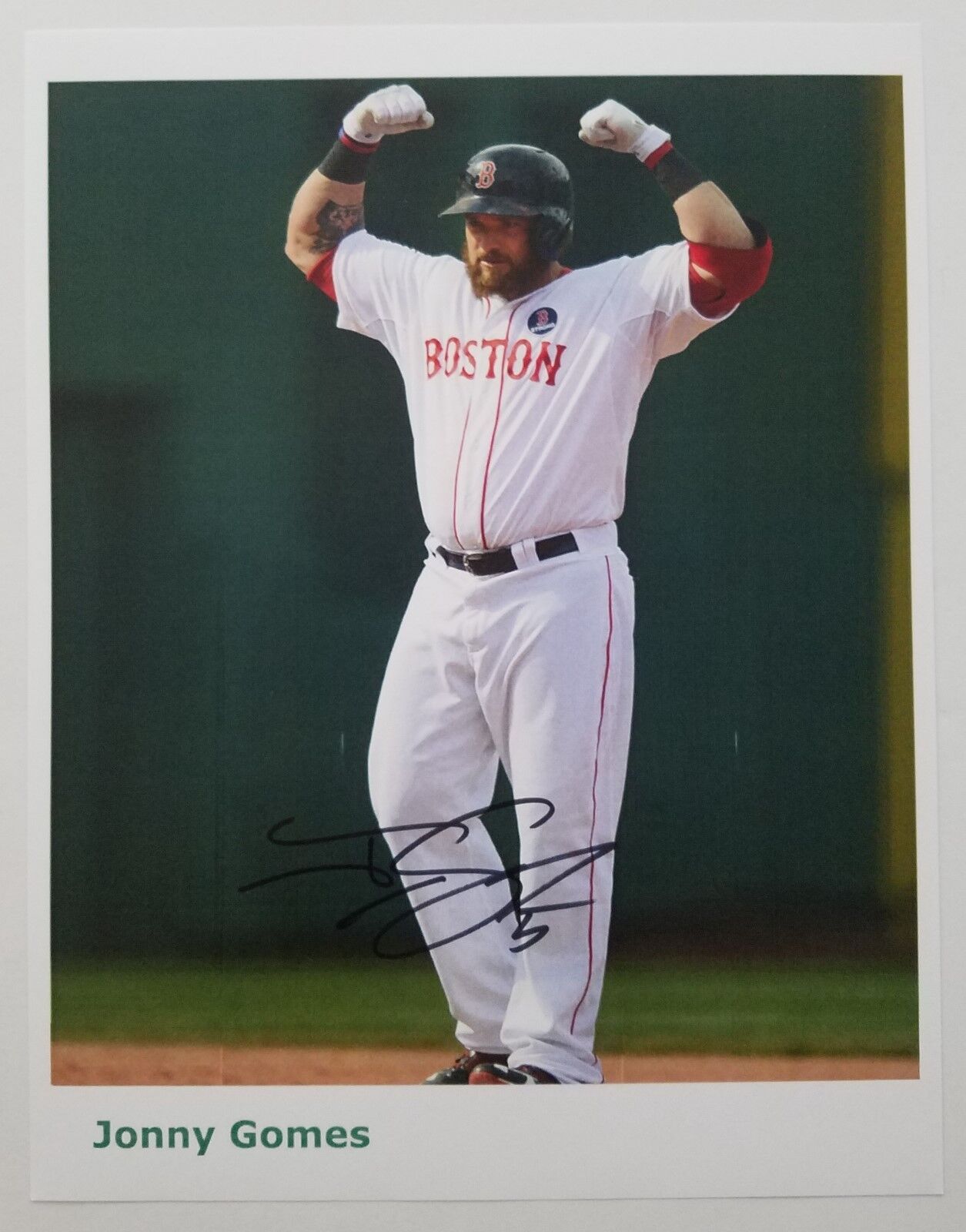 Jonny Gomes Signed 8.5x11 Photo Poster painting Boston Strong Red Sox Legend RAD