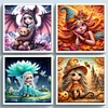 (Multi-Style) Girl-11CT Stamped Cross Stitch 50*50cm/19.69*19.69in