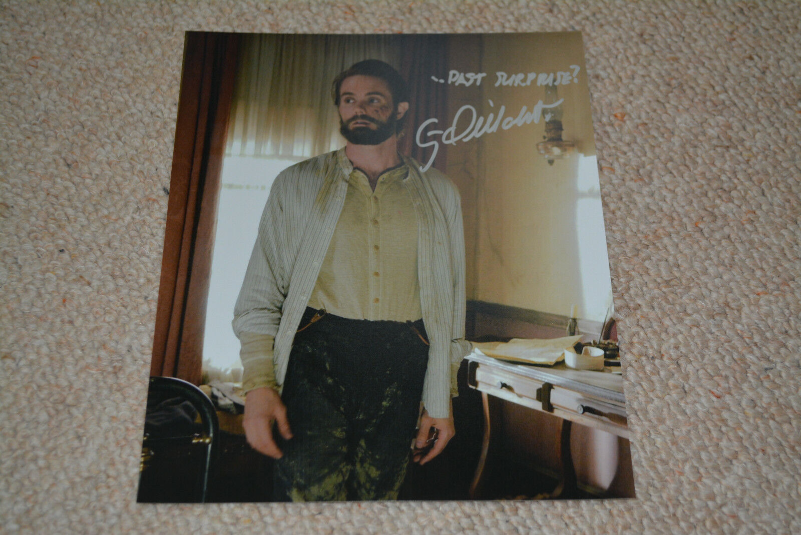 GARRETT DILLAHUNT signed autograph In Person 8x10 DEADWOOD + Quote