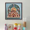 Paper Quilling Castle-14CT Stamped Cross Stitch 40*40cm/15.75*15.75in tapestrymarket