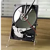 Industrial Upcycled Hard Drive Clock｜2-in-1 Tech Desk Timepiece & Mini Mirror Ornament