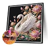Diamond Painting-DIY Crystal Rhinestone Lotus Swan(40x40cm)