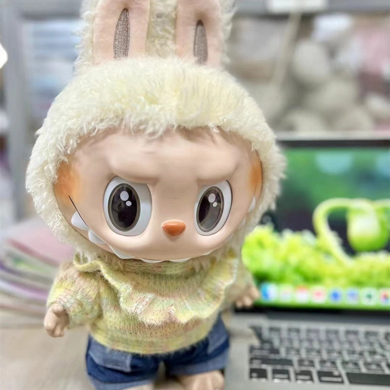 38cm Cloth Cloth Vinyl Doll Clothes Suit Two-piece Coat T-shirt Cute Dress