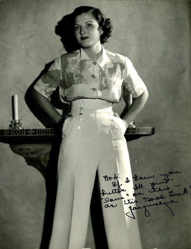 Vintage JACQUELINE (??) Signed Photo Poster painting