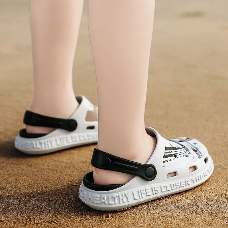 Unisex child summer  clogs boys slip on PVC toddler  sandals slides children garden shoes
