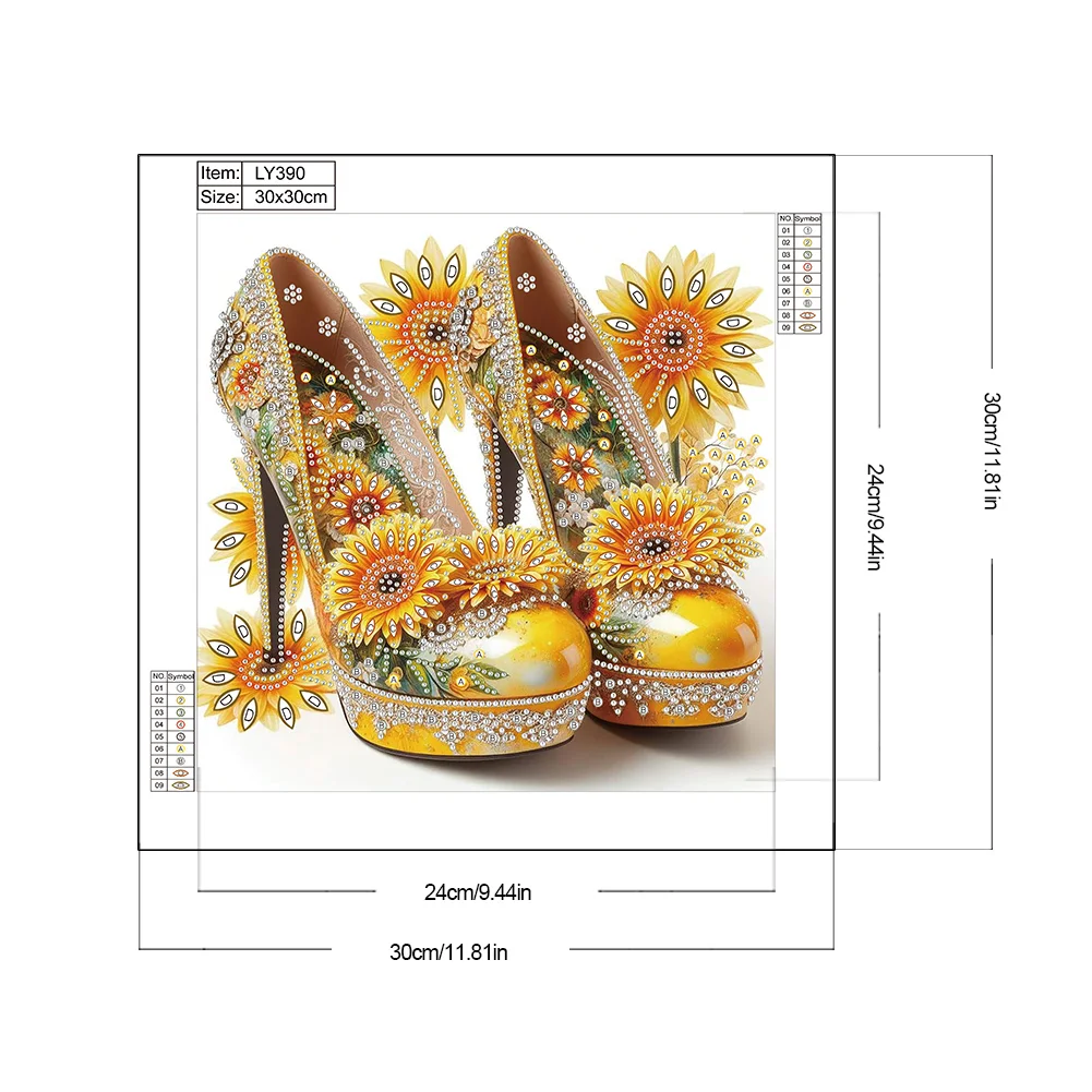 Diamond Painting - Partial Special Shaped Drill - High Heel(Canvas|30*30cm)
