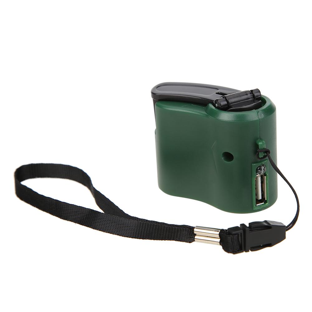 

Portable USB Phone Emergency ABS Charger 5.5V Hand Crank Charger (Green), 501 Original